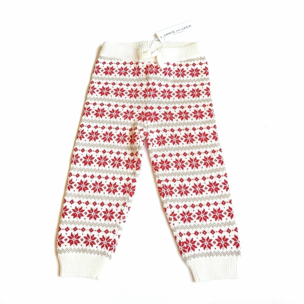 Janie & Jack 18-24 Months Fair Isle Sweater Pants NWT